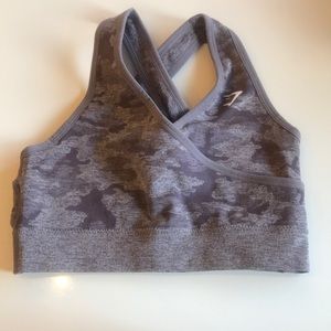 Gymshark camo seamless sports bra